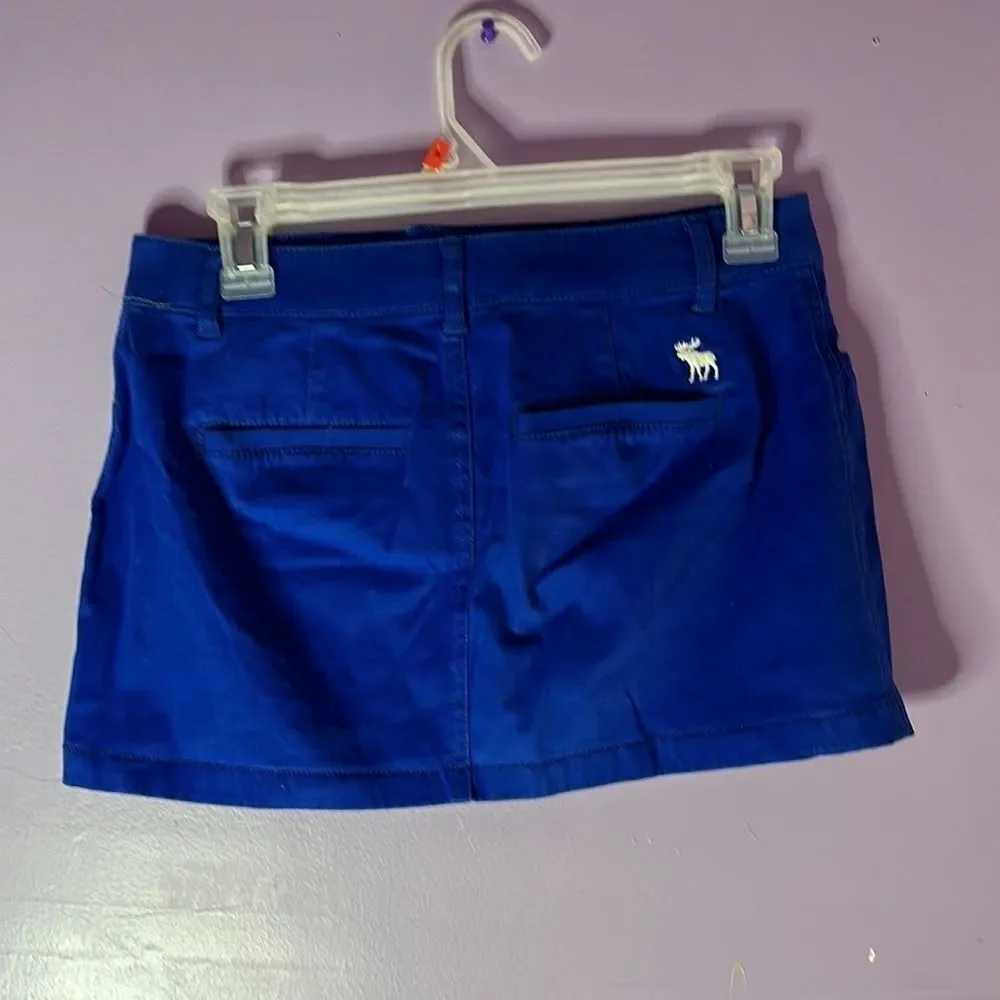 Abercrombie & Fitch Women’s Royal Blue Mini Skirt Size 16 Juniors Casual Chic
